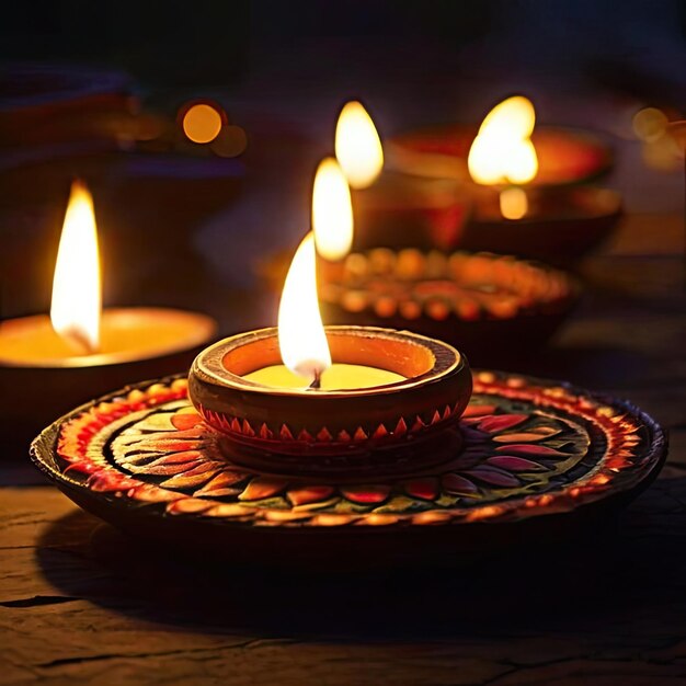 Foto gratuita de las fotos de Diwali Diya