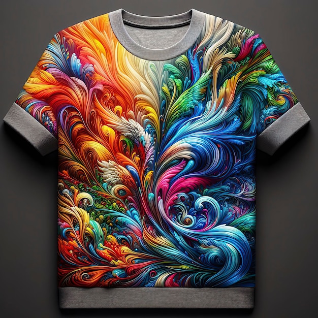 Foto foto gratuita hermosa camiseta diseño concepto de arte patrón camiseta es colorido