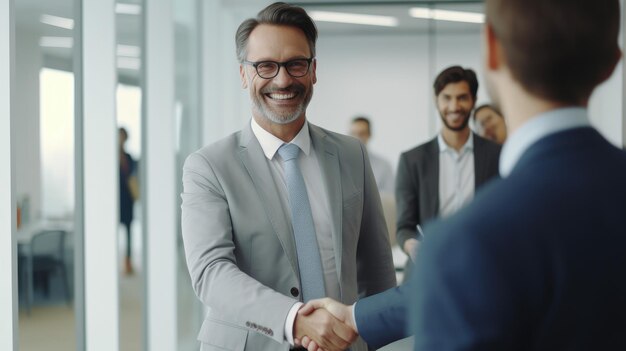 Foto foto gratuita de hombres de negocios estrechándose la mano