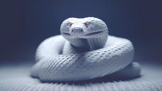 una foto gratuita de la serpiente blanca