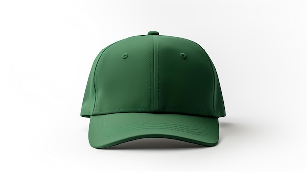 Foto de Green Cycling Cap aislado sobre un fondo blanco