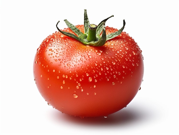 Foto foto große rote frische tomaten auf weißem hintergrund