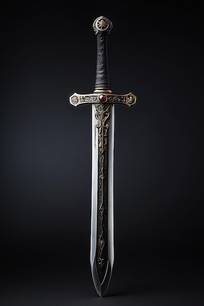 La foto de la hermosa espada larga generativa ai