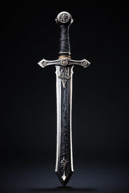 La foto de la hermosa espada larga generativa ai