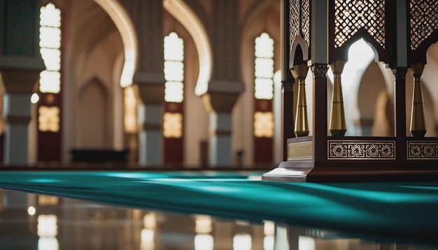 Foto de hermosa mezquita con azul