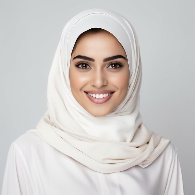 foto hermosa mujer con hijab