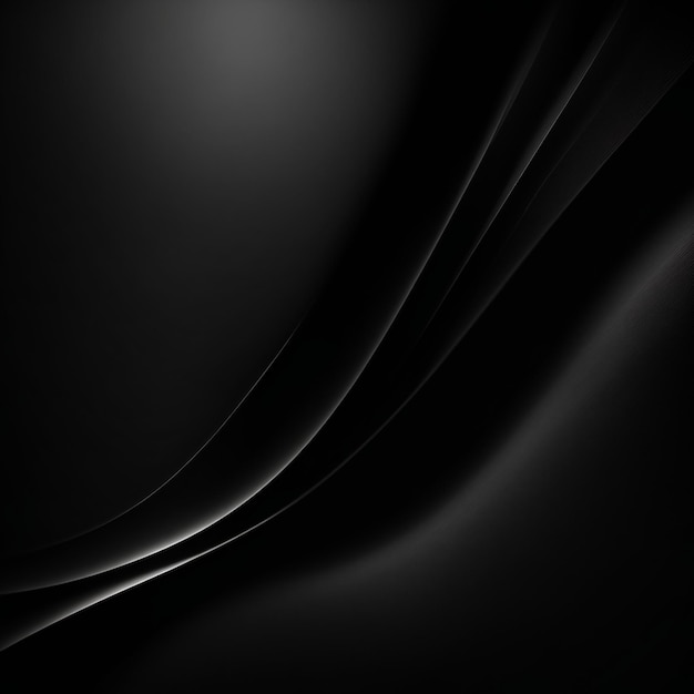 Foto hermoso fondo negro elegante con pliegues cortinas y remolinos renderización 3D