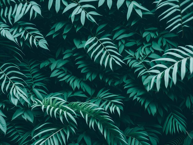 Foto de una hoja de planta verde exuberante con gotas de agua