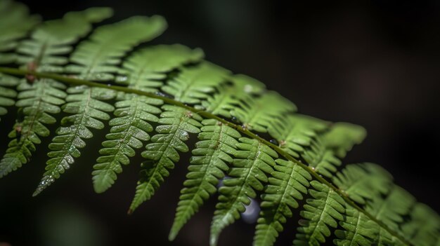 Foto foto de la hoja verde de la hembra