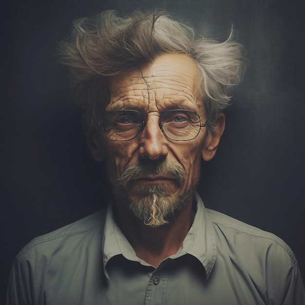 Una foto de un hombre anciano