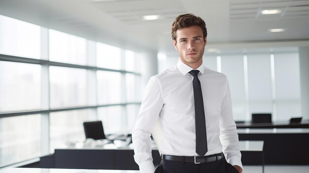 Foto de un hombre de negocios en la oficina Plano medio