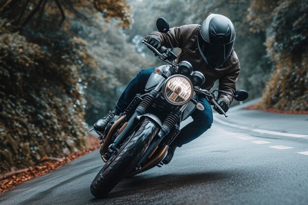 Foto de hombres montando una motocicleta