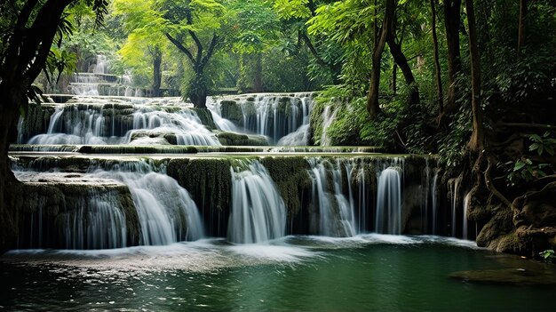 Foto Huay Mae Khamin Wasserfall 6. Etage benannt