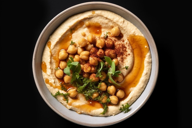 Foto de hummus sin fondo