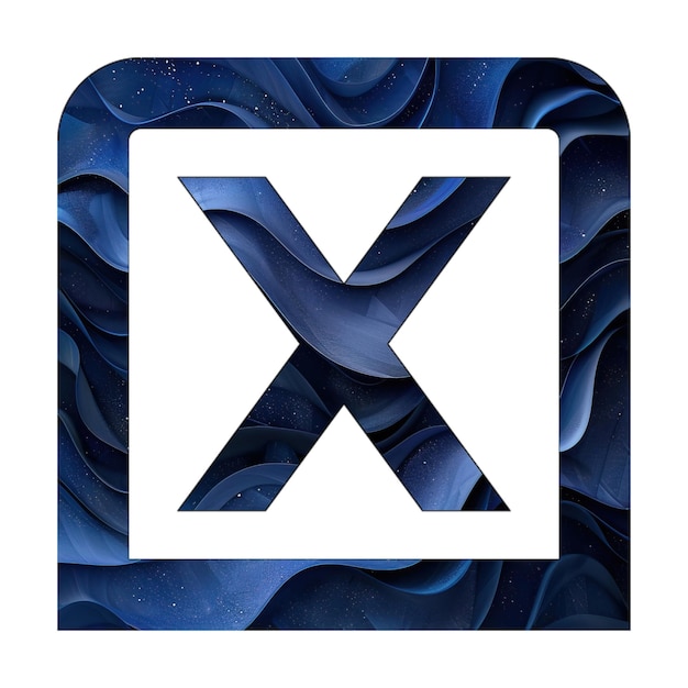 Foto foto-icon-quadrat x blauer gradient-hintergrund-stil-design