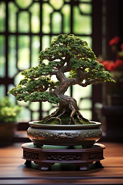 Foto ilustrativa de un bonsái en una maceta
