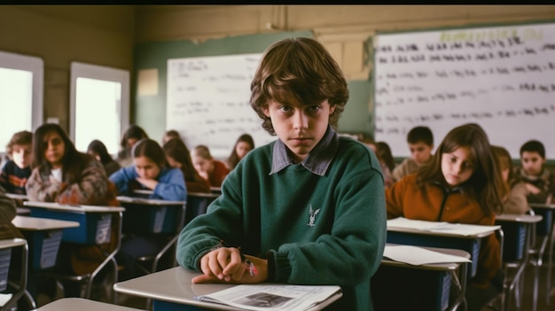 Foto im Mathe-Klassenzimmer