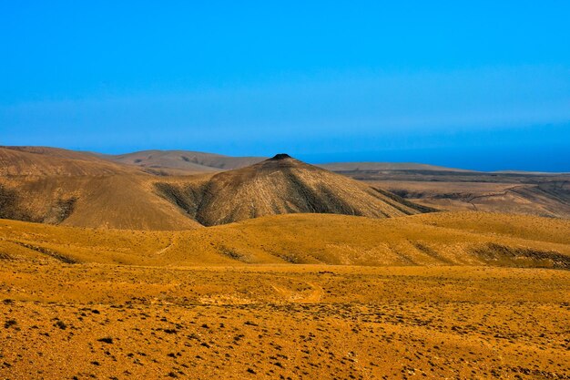 Foto Imagen de un hermoso paisaje desértico seco