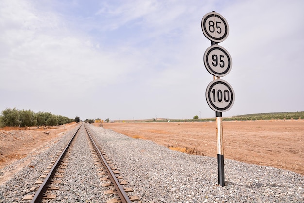 Foto Imagen de un tren clásico Vía férrea