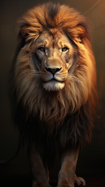 foto incrível de fundo de leão altamente detalhado