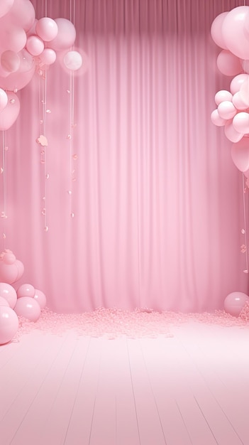 foto incrível de fundo rosa bebê