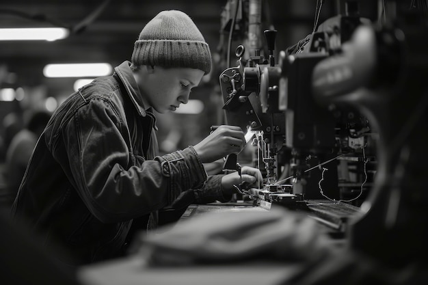 Foto de la industria de la costura