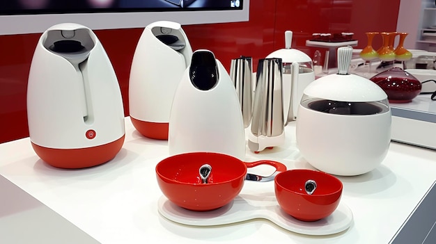 Una foto de innovadores electrodomésticos y utensilios de cocina inteligentes