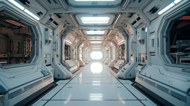 foto del interior de la estación espacial