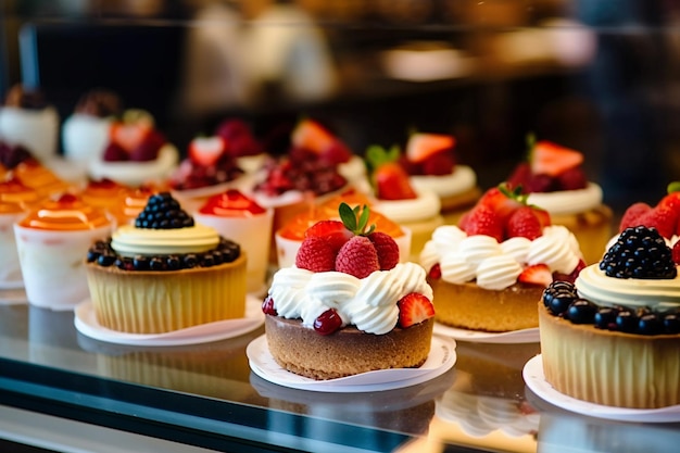 Foto foto del interior de la pastelería