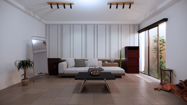 Foto interior y render