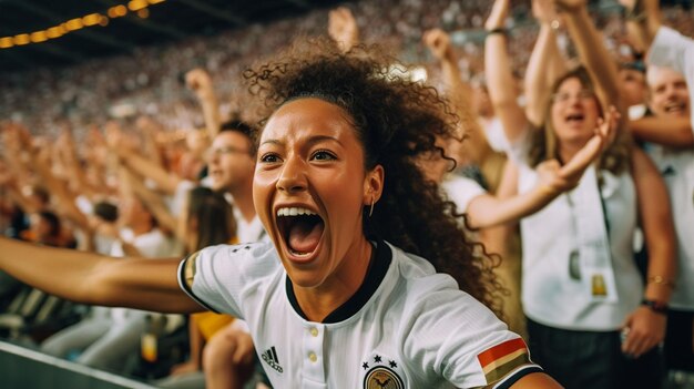 Foto foto jogadora de futebol feminina chutando bola treinando em ação e movimento