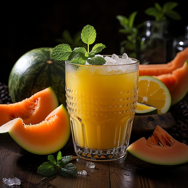 Foto del jugo de melón