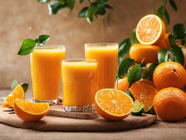 Foto foto de jugo de naranja