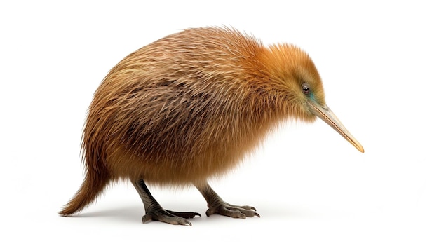 Una foto de un kiwi de cuerpo entero.