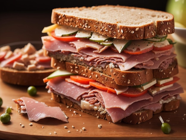 Foto köstliche Stücke Käsefleisch und geschmolzener Käse