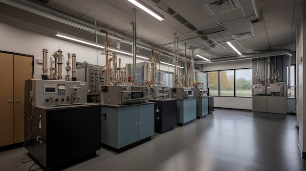 Una foto de un laboratorio de investigación de energías renovables