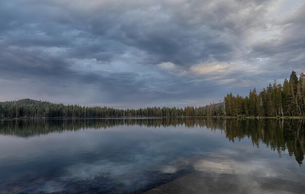 Foto del lago Gold en la cuenca de los lagos forestales de Eureka Plumas, California