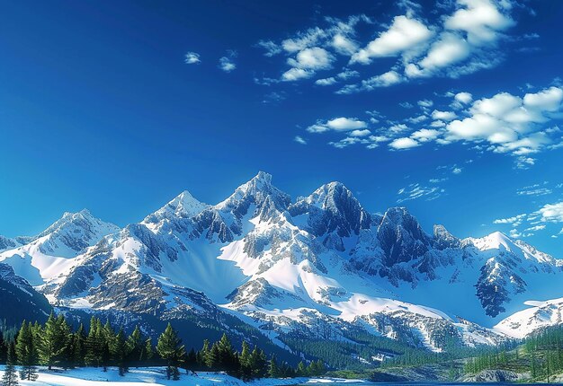 Foto de un lago con una montaña en el fondo montañas de nieve papeles pintados de montaña