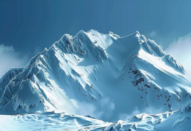 Foto de un lago con una montaña en el fondo montañas de nieve papeles pintados de montaña