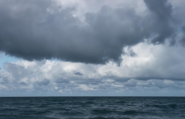 Foto leeres Meer und Strandhorizont