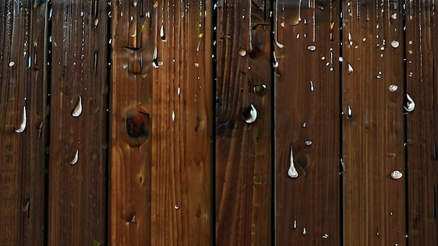 Foto foto libre de fondo de madera con lluvia