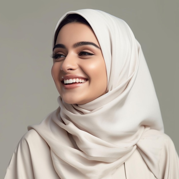 foto linda mulher usando hijab