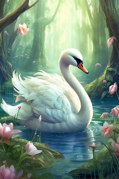 La foto del lindo bebé cisne