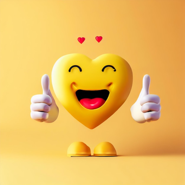 Foto de un lindo ícono sonriente emoji