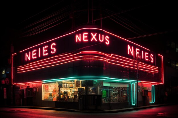 Foto de la línea de neón Neon Nexus