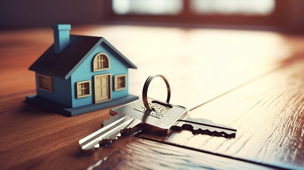 Una foto de una llave de una casa en una cerradura