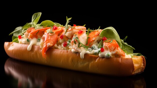 Foto foto de lobster rolls como un plato en un restaurante de lujo