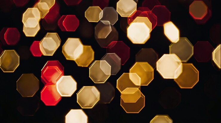 Foto foto de luz abstracta que muestra el efecto bokeh