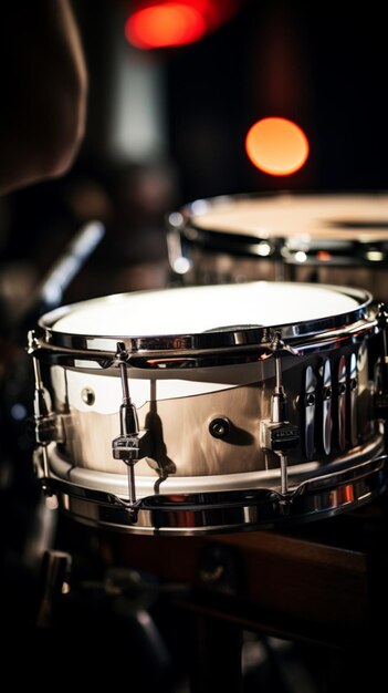 Foto de una luz de percusión blanca