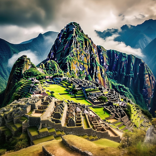 Foto de Machu Picchu en el Perú